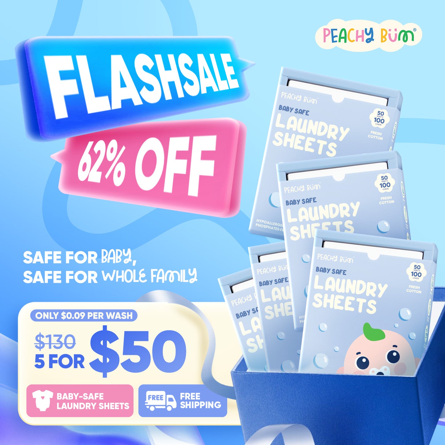 [Best Value] Laundry Sheets Bundle of 5