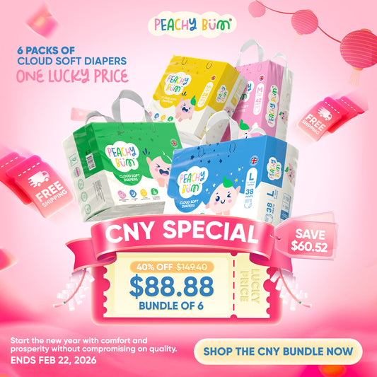 CNY 6 Diaper Packs for $88.88