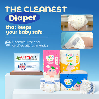[2 Cartons] 6 Pack Cloud Soft Diapers