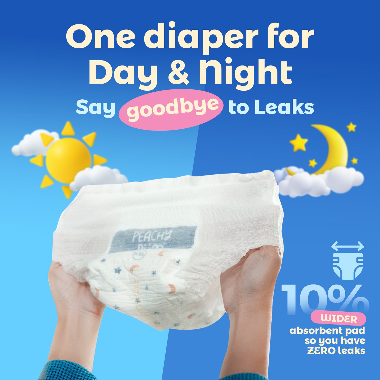 1 Pack Cloud Soft Diaper Pants