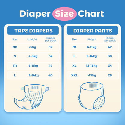 1 Pack Cloud Soft Diaper Pants
