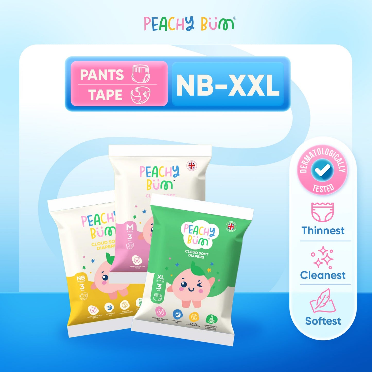 Trial Pack Cloud Soft Diapers