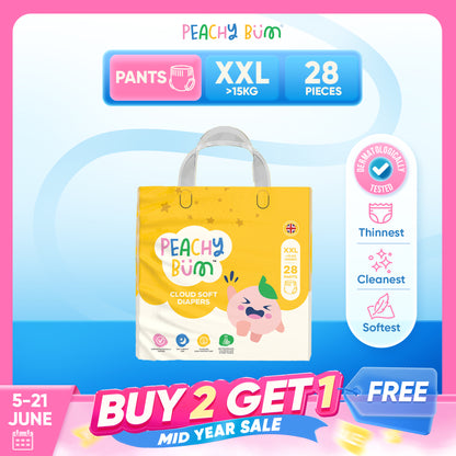 BUY 2 GET 1 FREE [1 Pack] Cloud Soft Diapers