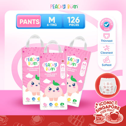 [1 Carton] 3 Pack Cloud Soft Diapers