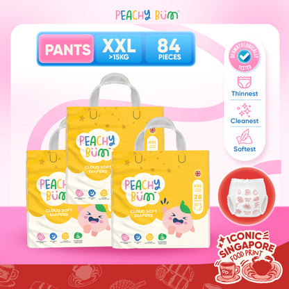 [1 Carton] 3 Pack Cloud Soft Diapers