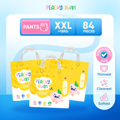 [1 Carton] 3 Pack Cloud Soft Diapers